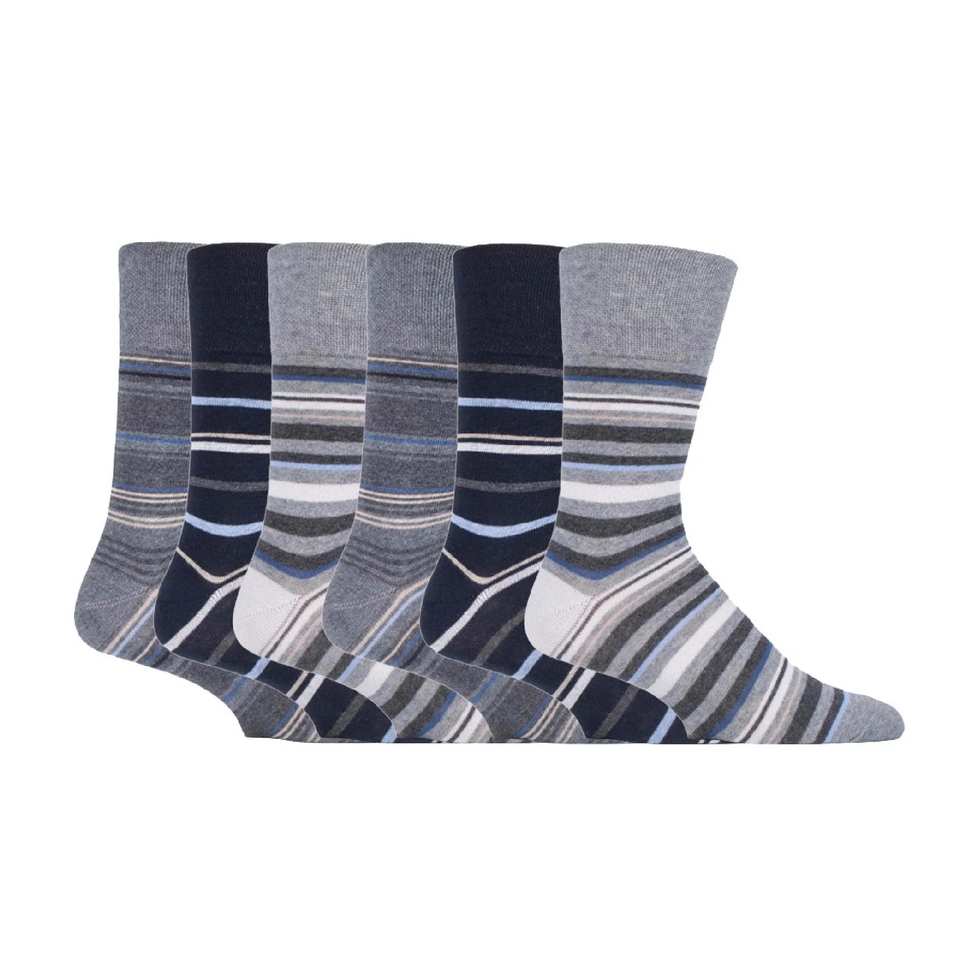 6 Pack Mens Non Elastic HoneyComb Cotton Socks - Image 73