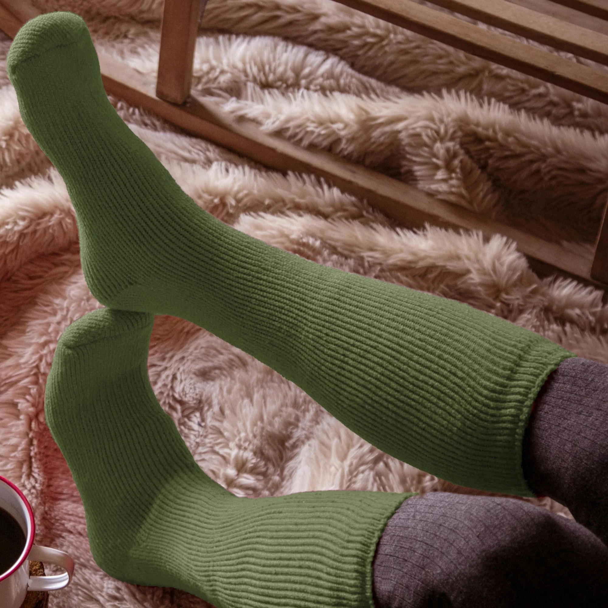 Ladies Extra Long Thick Winter Warm Knee High Thermal Socks - Image 4