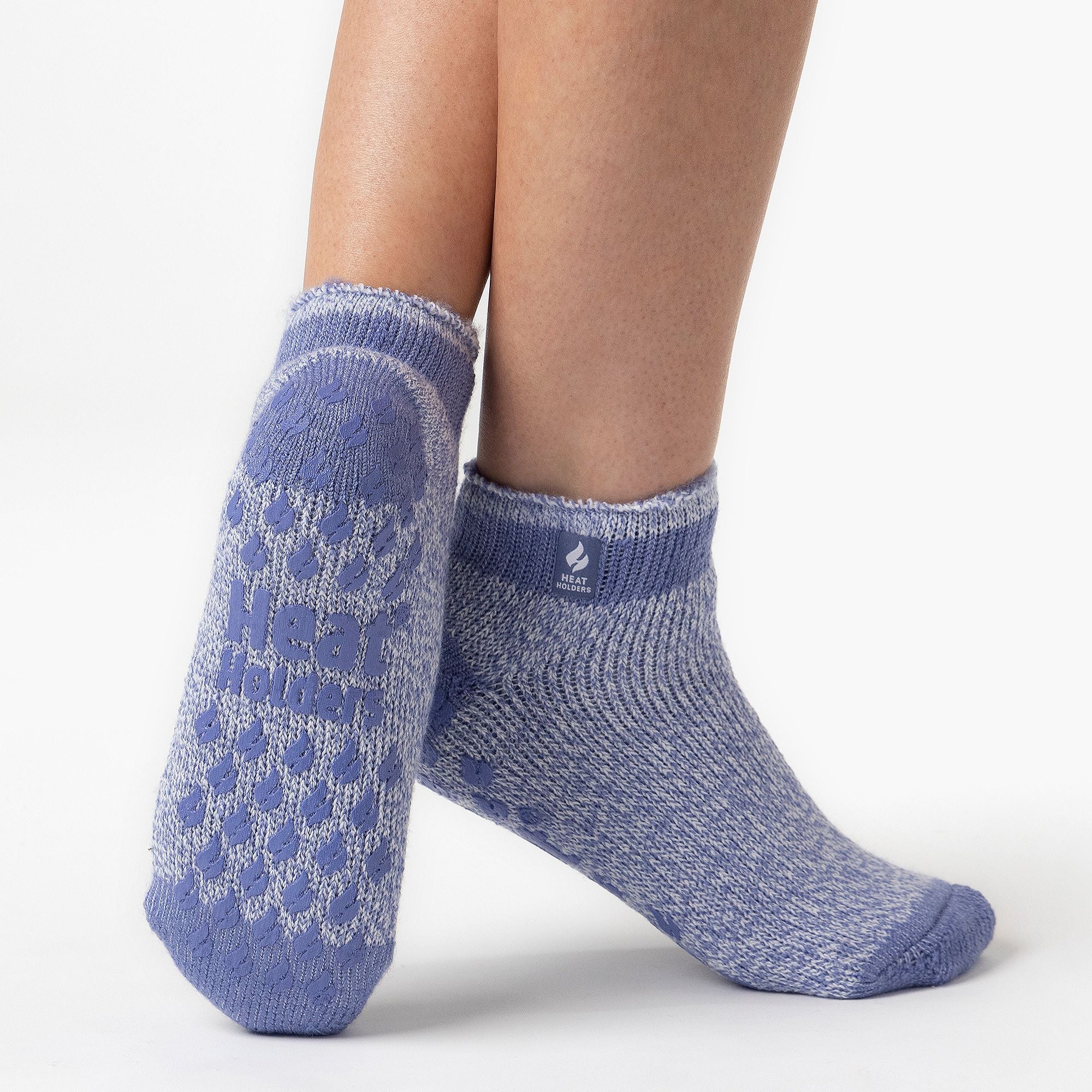 Ladies Thick Warm 2.3 Tog Thermal Low Cut Ankle Slipper Socks - Image 31