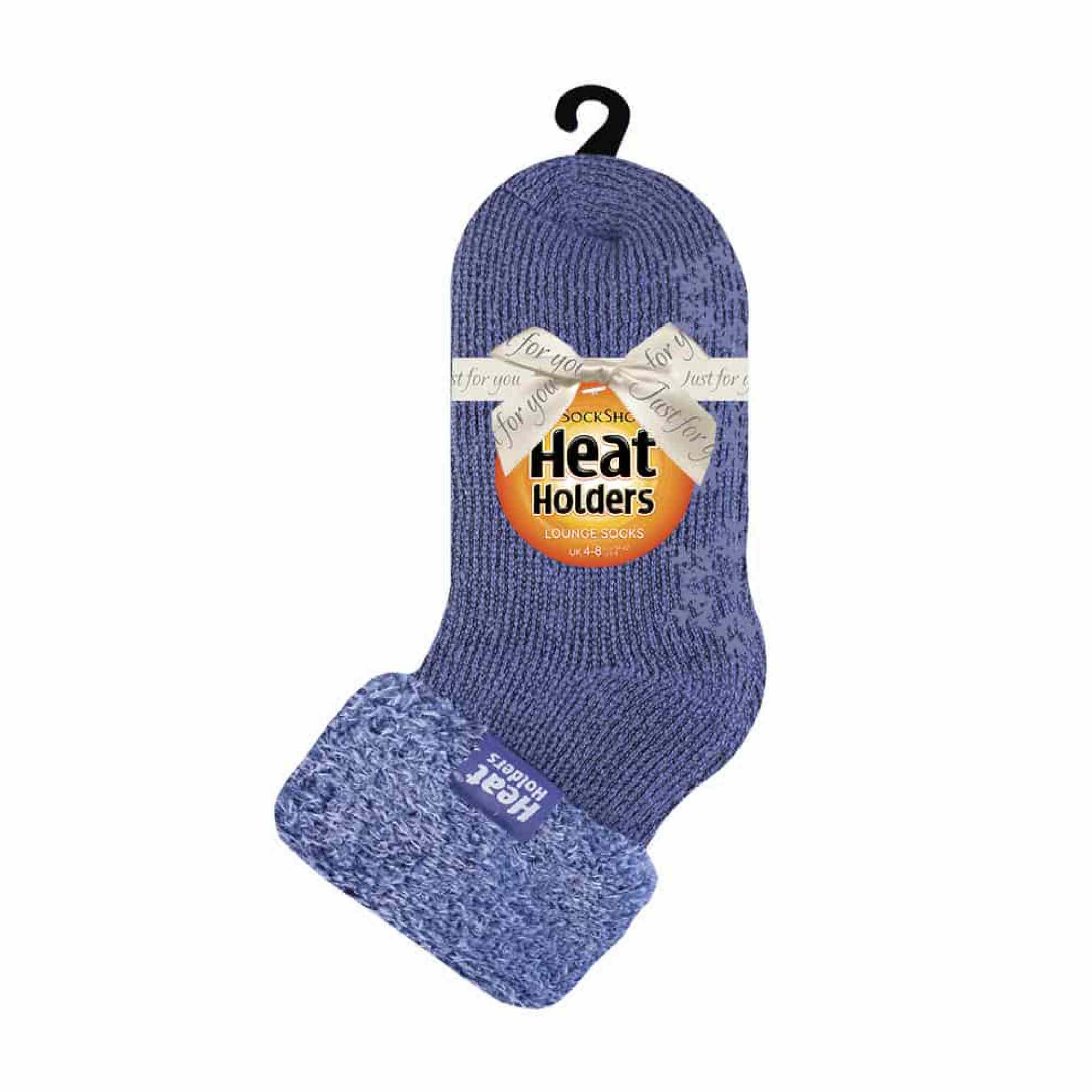 Ladies Non Slip Thermal Low Cut Ankle Slipper Bed Socks with Grips - Image 14