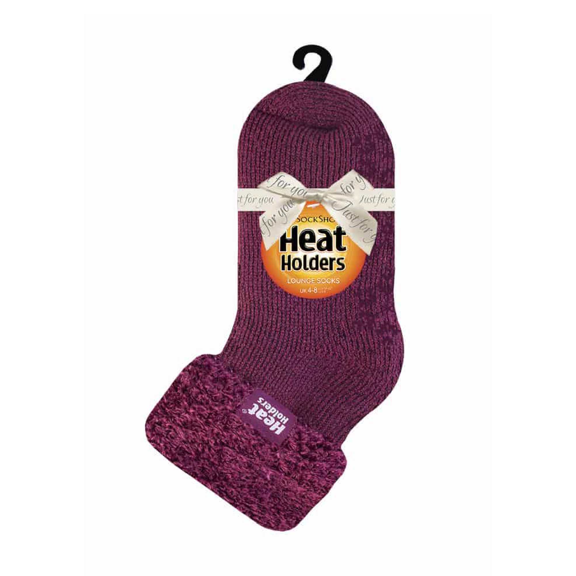 Ladies Non Slip Thermal Low Cut Ankle Slipper Bed Socks with Grips - Image 18