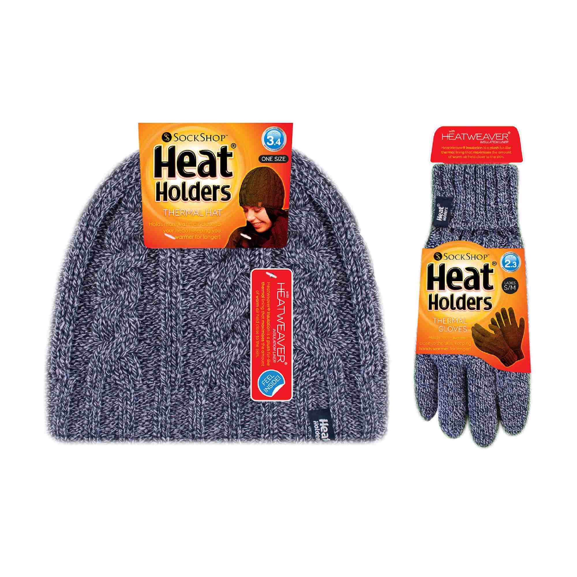 Ladies Fleece Lined Thermal Hat & Gloves Set for Winter - Image 6
