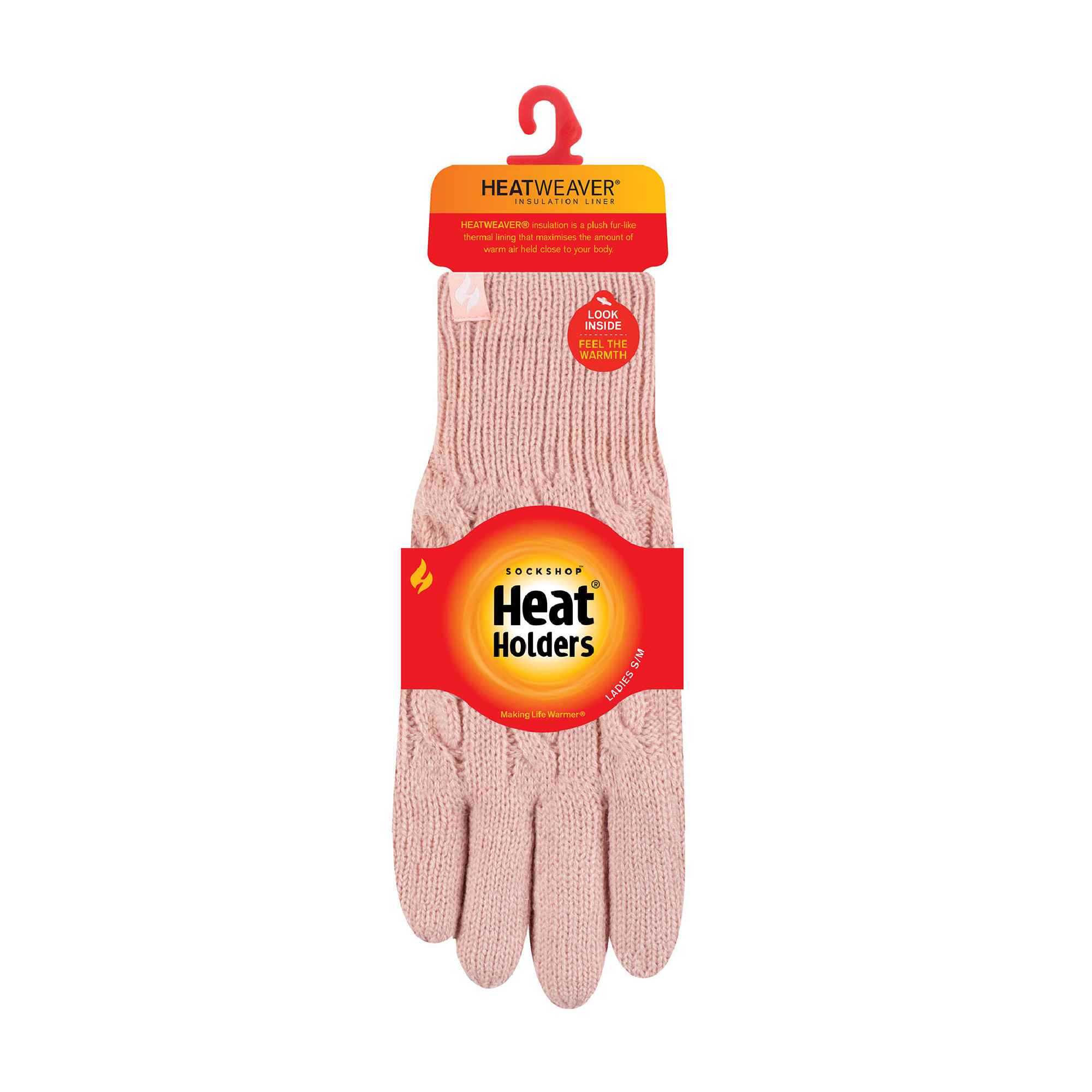 Ladies Cable Knit 2.3 Tog Fleece Lined Thermal Winter Gloves - Image 22