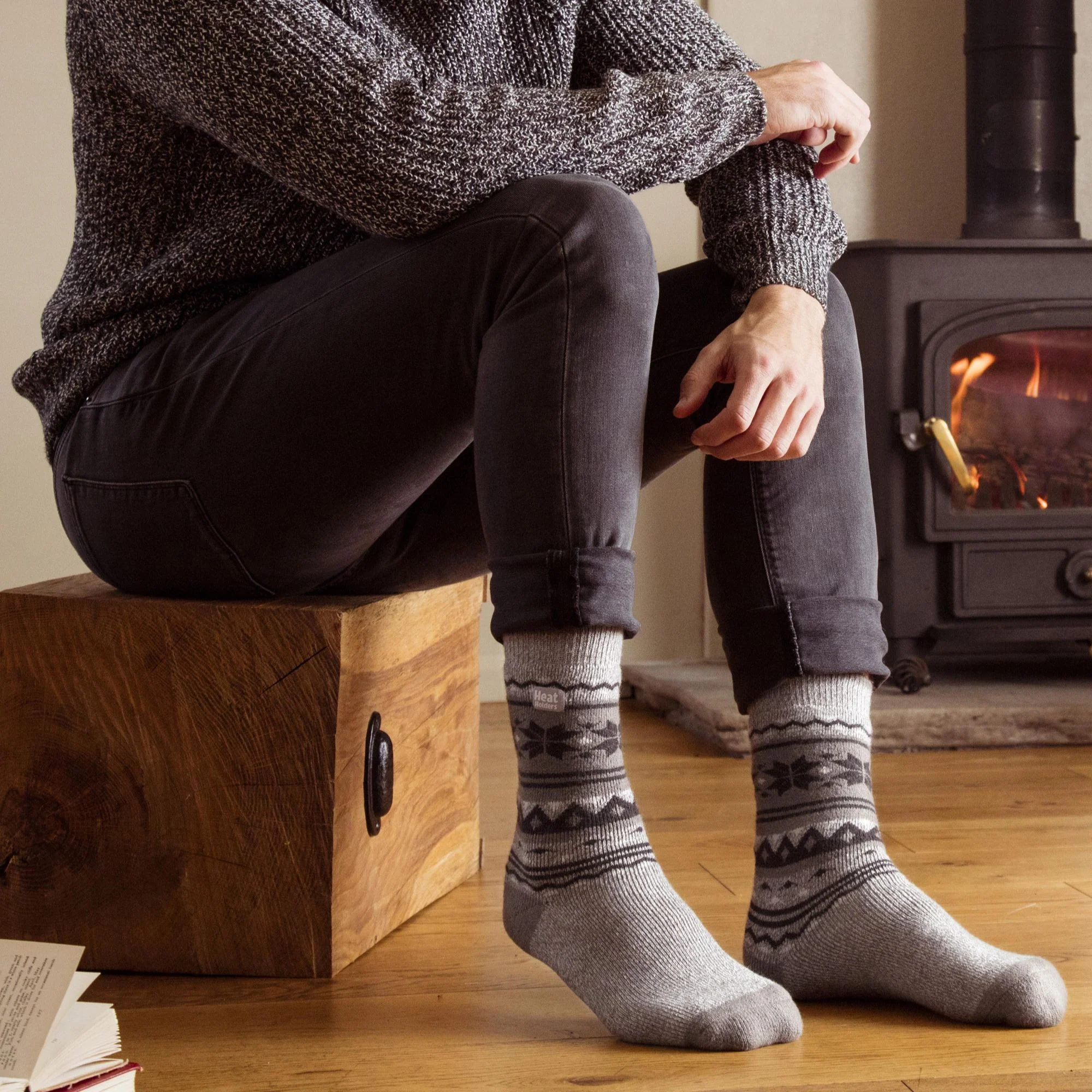 Mens Thin Warm 1.6 Tog Lightweight Thermal Dress Socks - Image 3