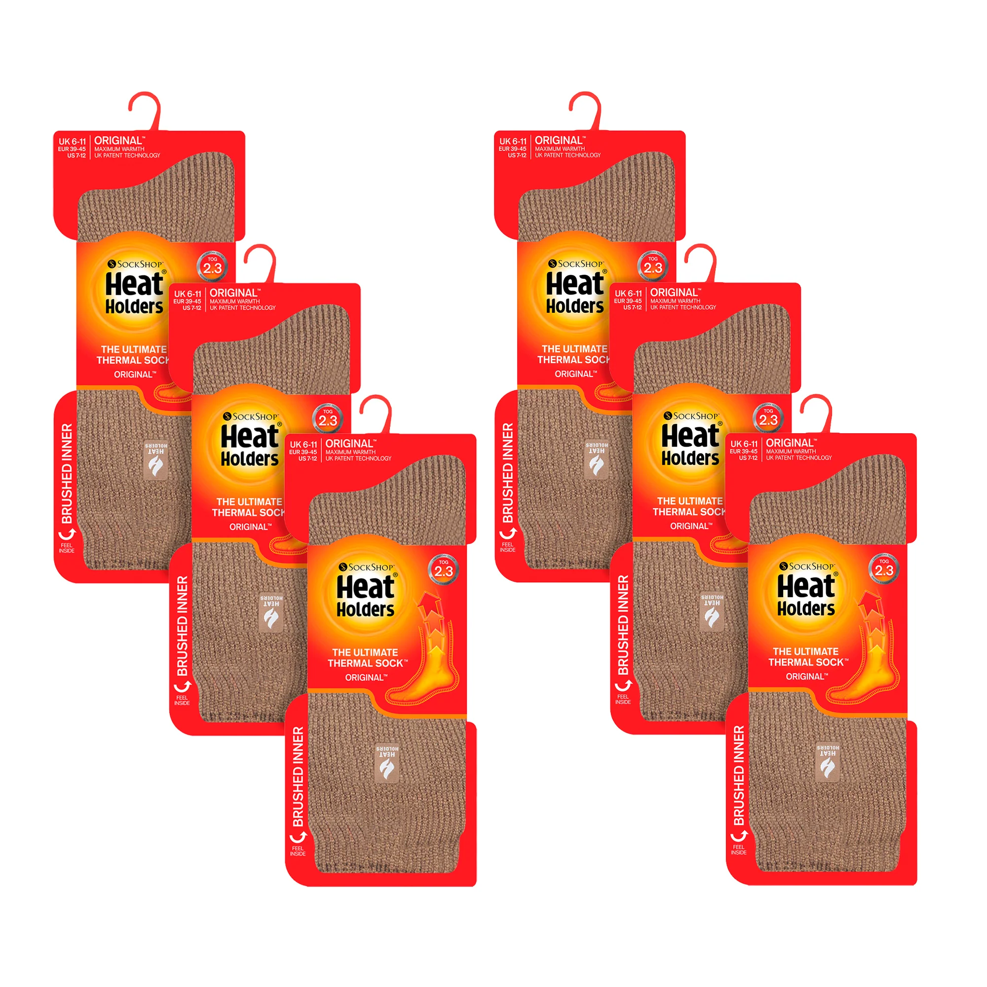 Mens Original Thick Winter Thermal Socks (Multipack Options) - Image 92
