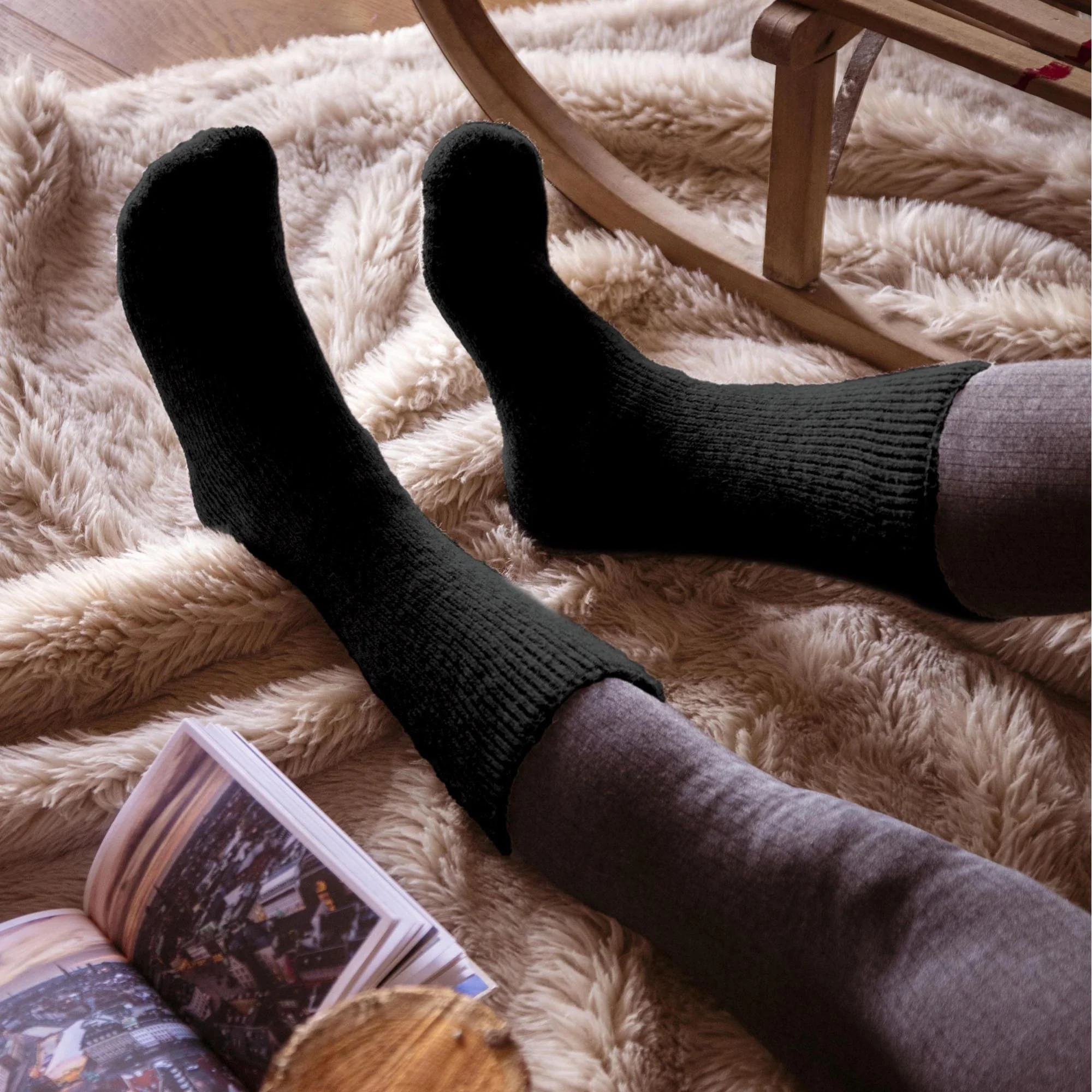 Mens Winter Warm 2.7 TOG Wool Rich Thermal Socks - Image 3