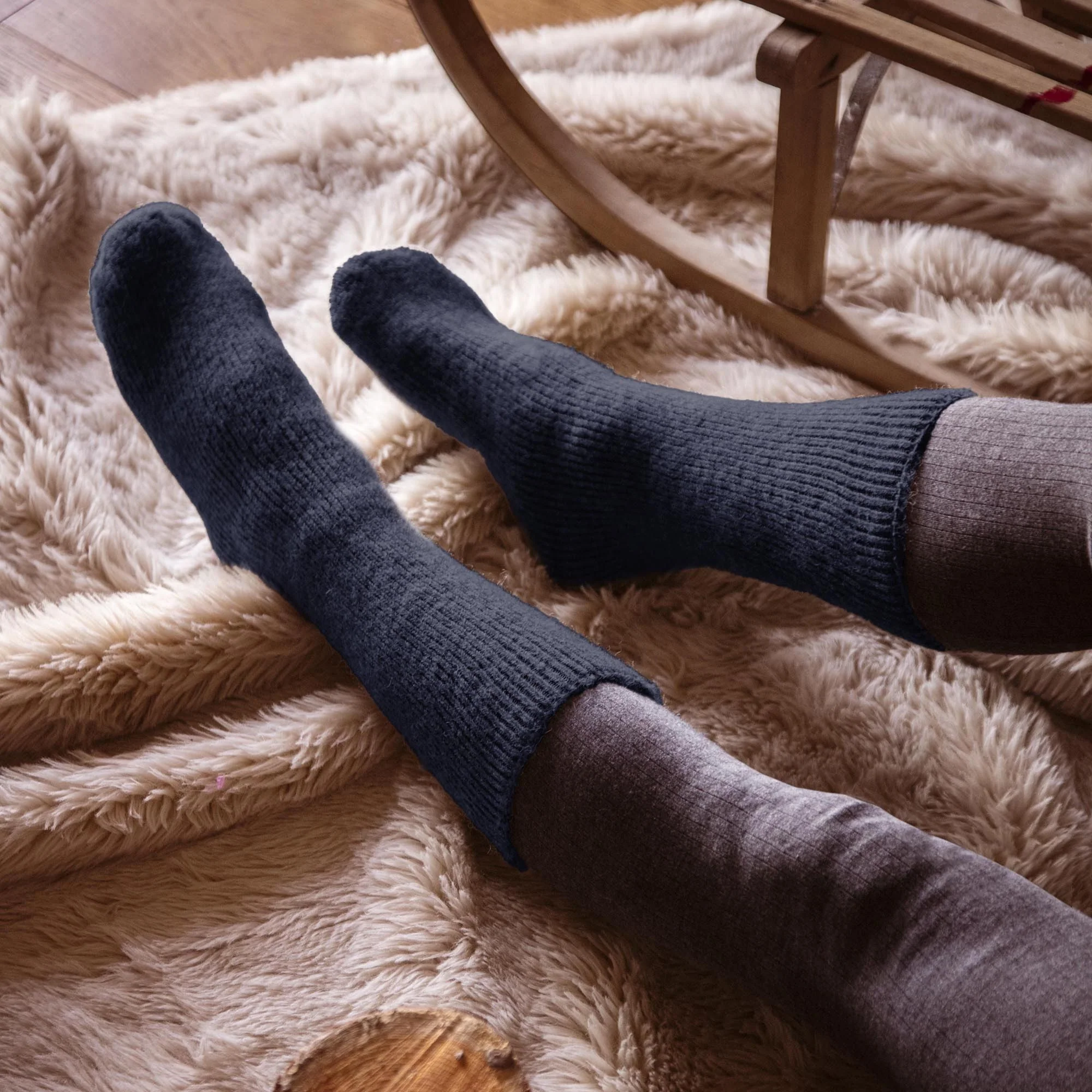 Mens Winter Warm 2.7 TOG Wool Rich Thermal Socks - Image 4