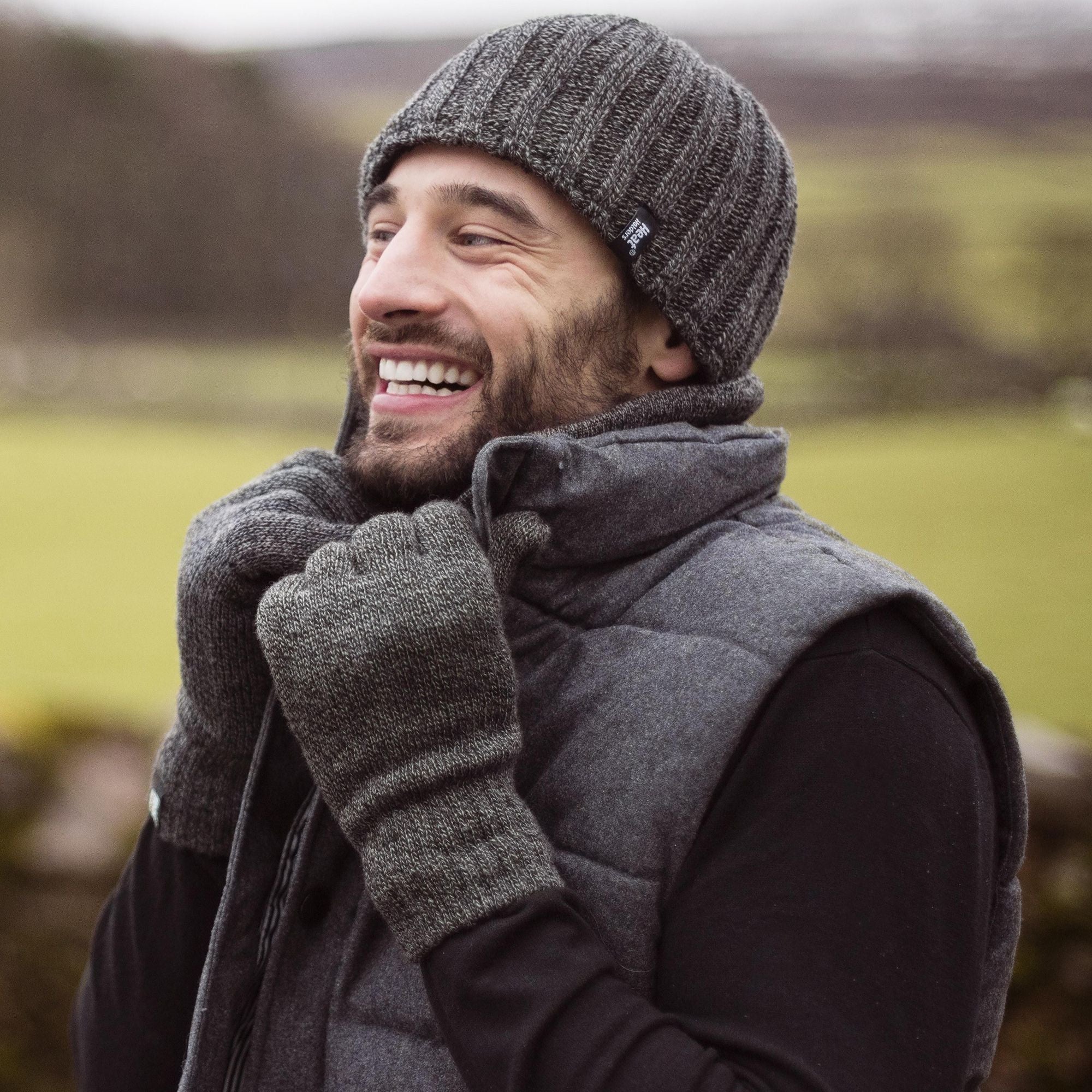 Mens 3.4 TOG Soft Fleece Lined Ribbed Knitted Thermal Winter Hat - Image 24