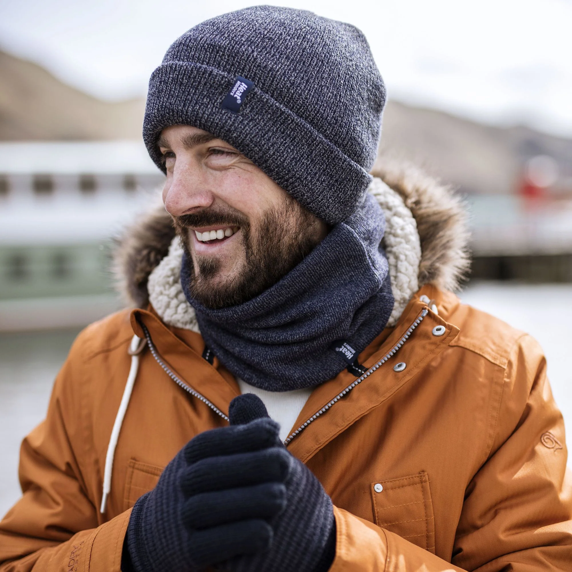 Mens 2.6 TOG Soft Fleece Lined Thermal Winter Neck Warmer - Image 11