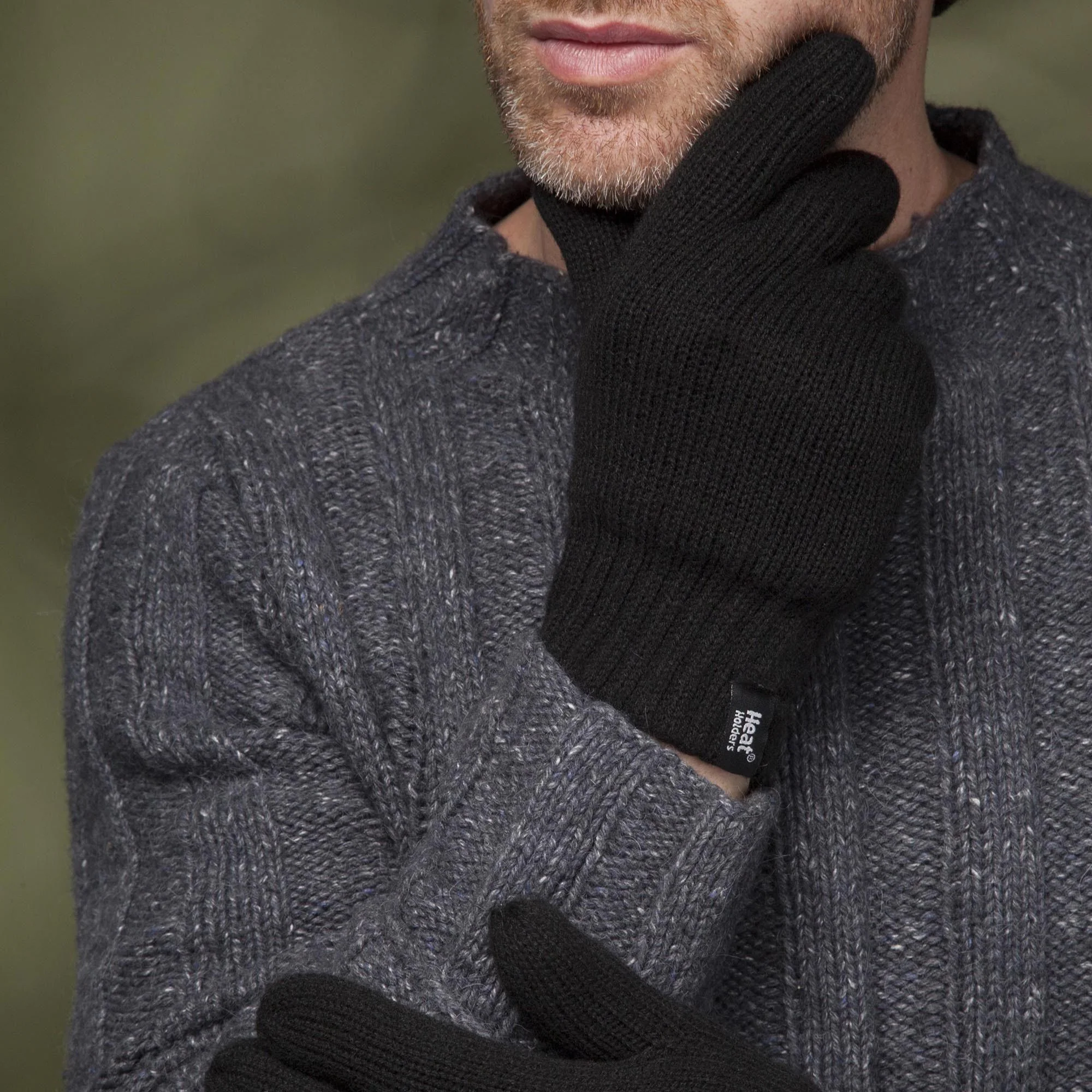 Mens Winter Warm Soft Fleece Lined Thermal Gloves - Image 7