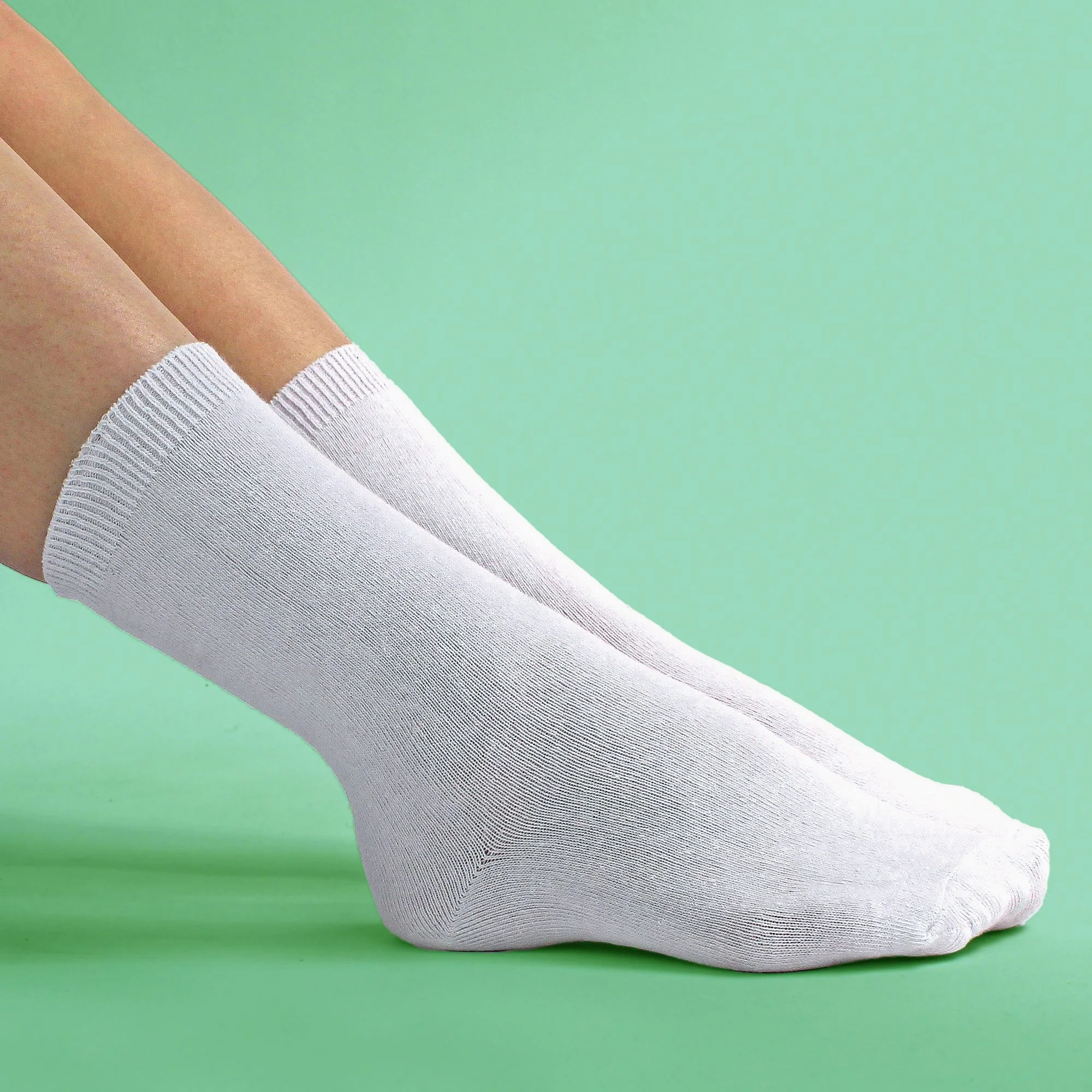 6 Pack Girls & Boys Plain Soft Breathable Cotton School Socks (3 Sizes) - Image 4