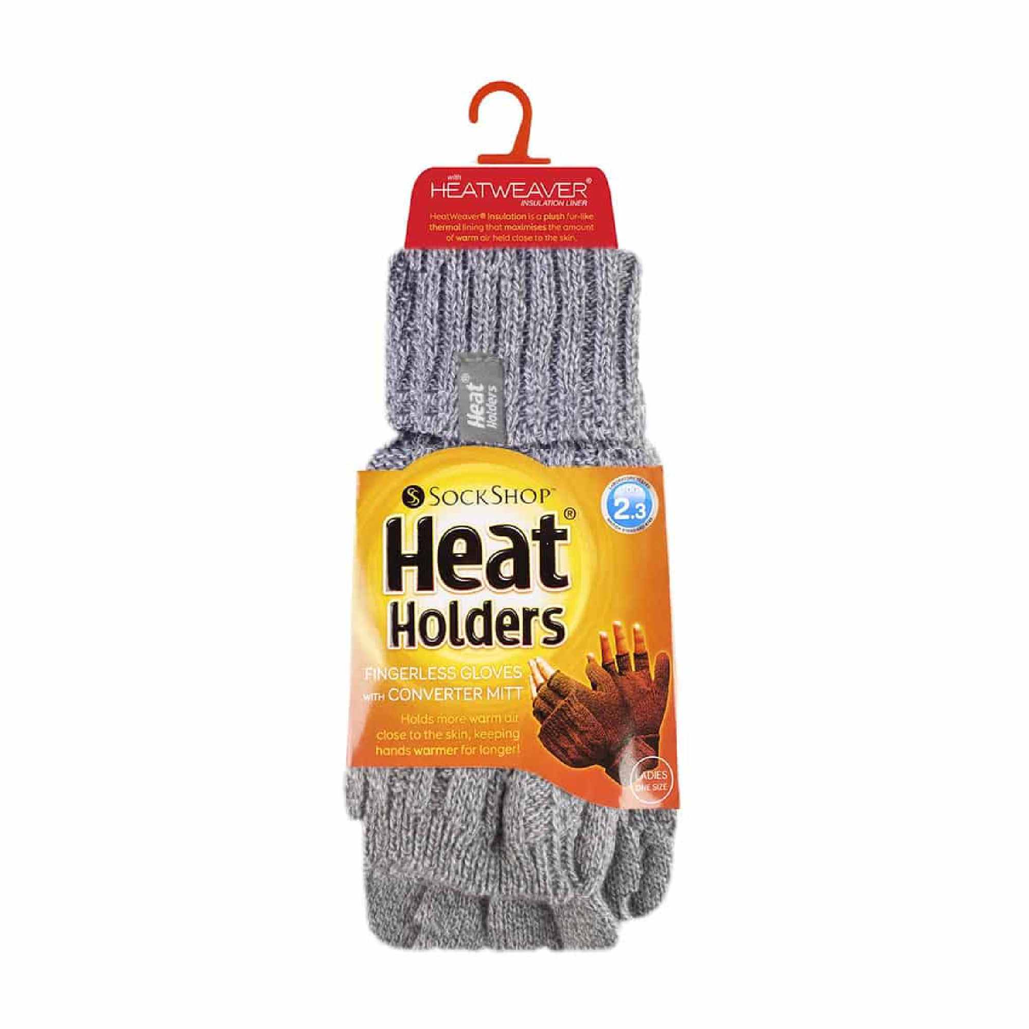Ladies Cable Knit 2.3 Tog Thermal Winter Fingerless Converter Gloves - Image 30