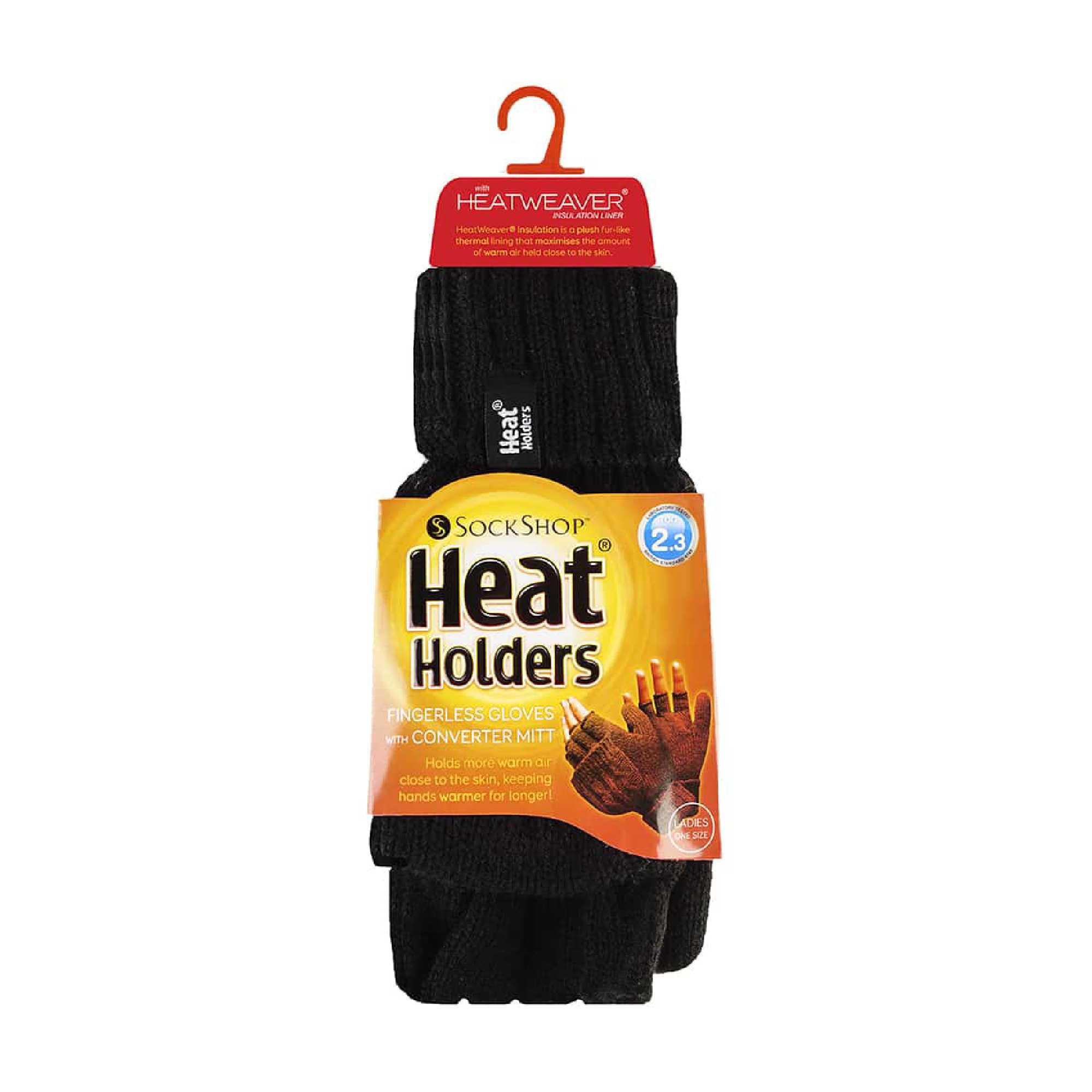 Ladies Cable Knit 2.3 Tog Thermal Winter Fingerless Converter Gloves - Image 6