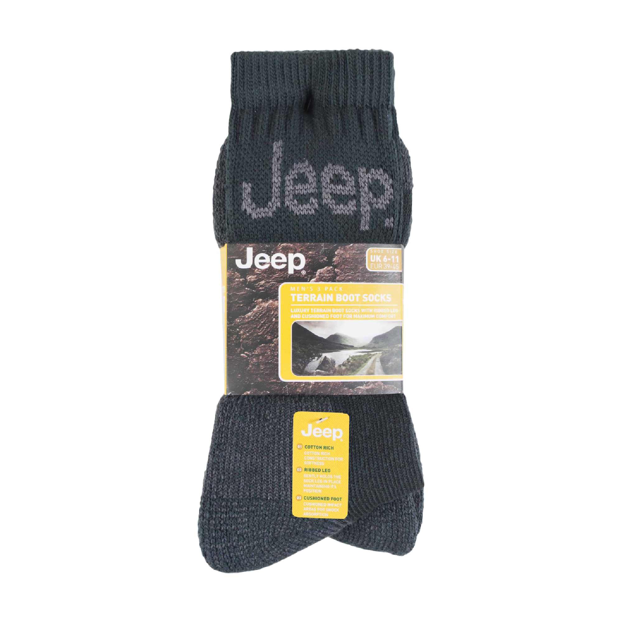 Mens Luxury Cushioned Cotton Hiking Socks (Multipack Options) - Image 26
