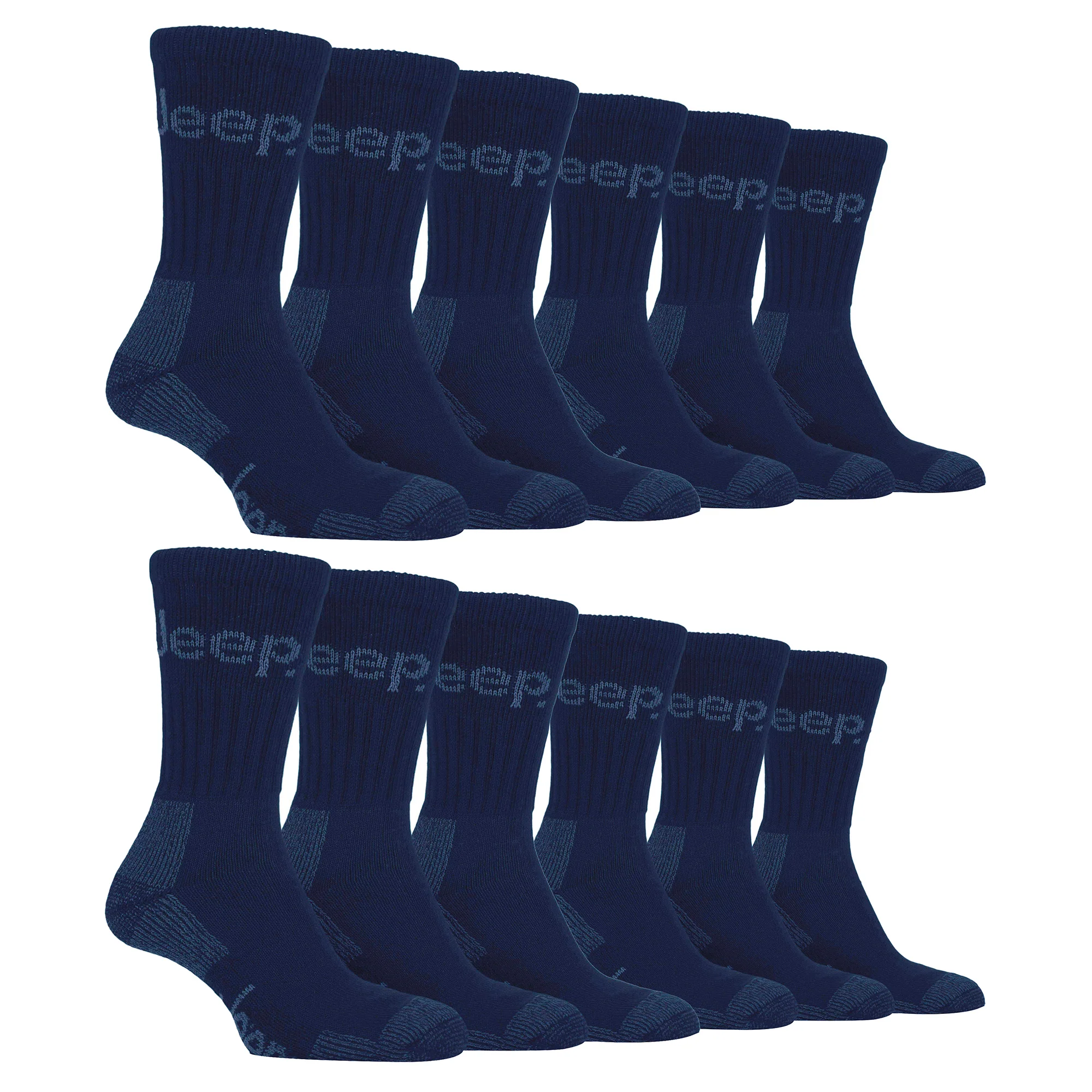 Mens Luxury Cushioned Cotton Hiking Socks (Multipack Options) - Image 45