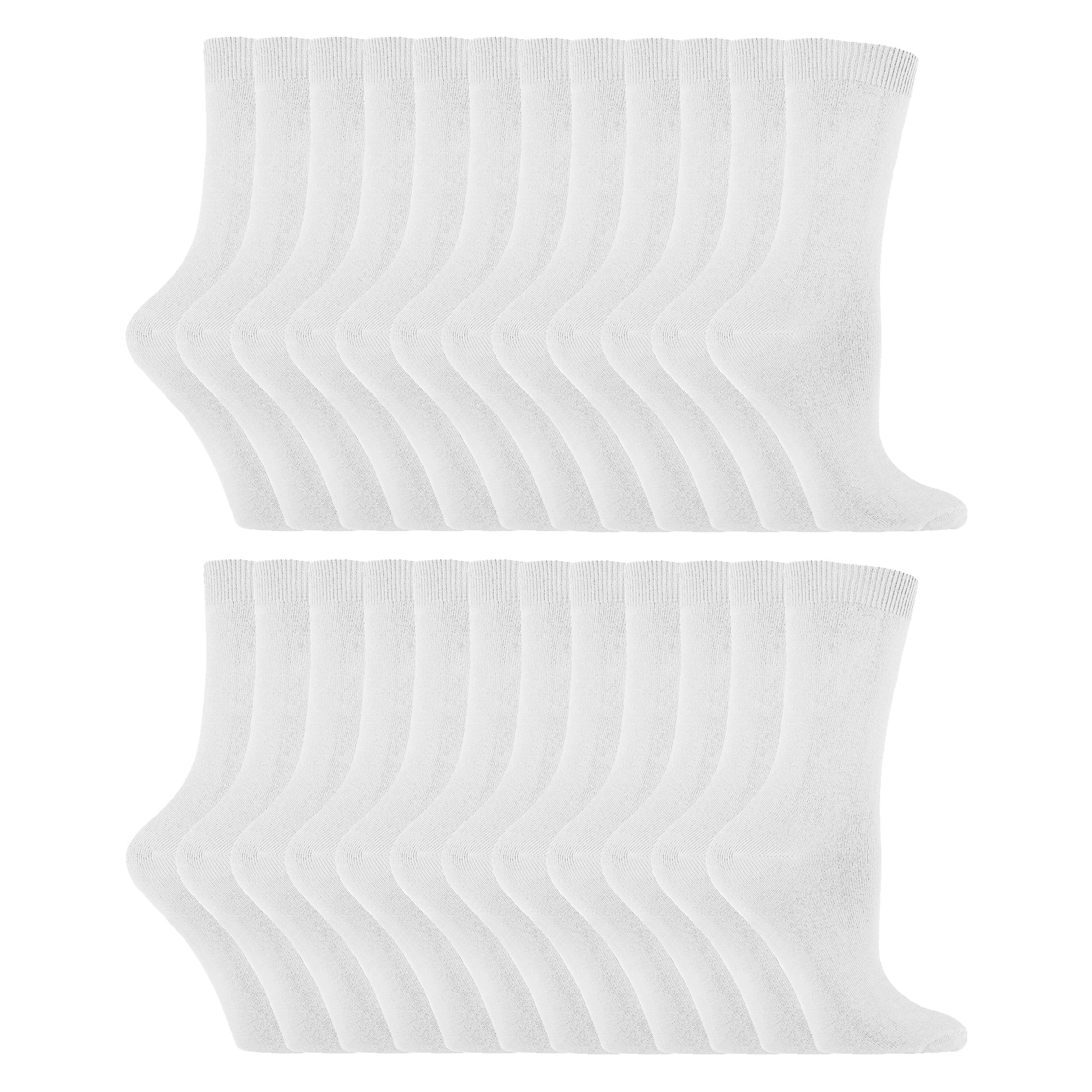 Ladies Plain Coloured Cotton Rich Dress Socks (Multipack Options) - Image 169
