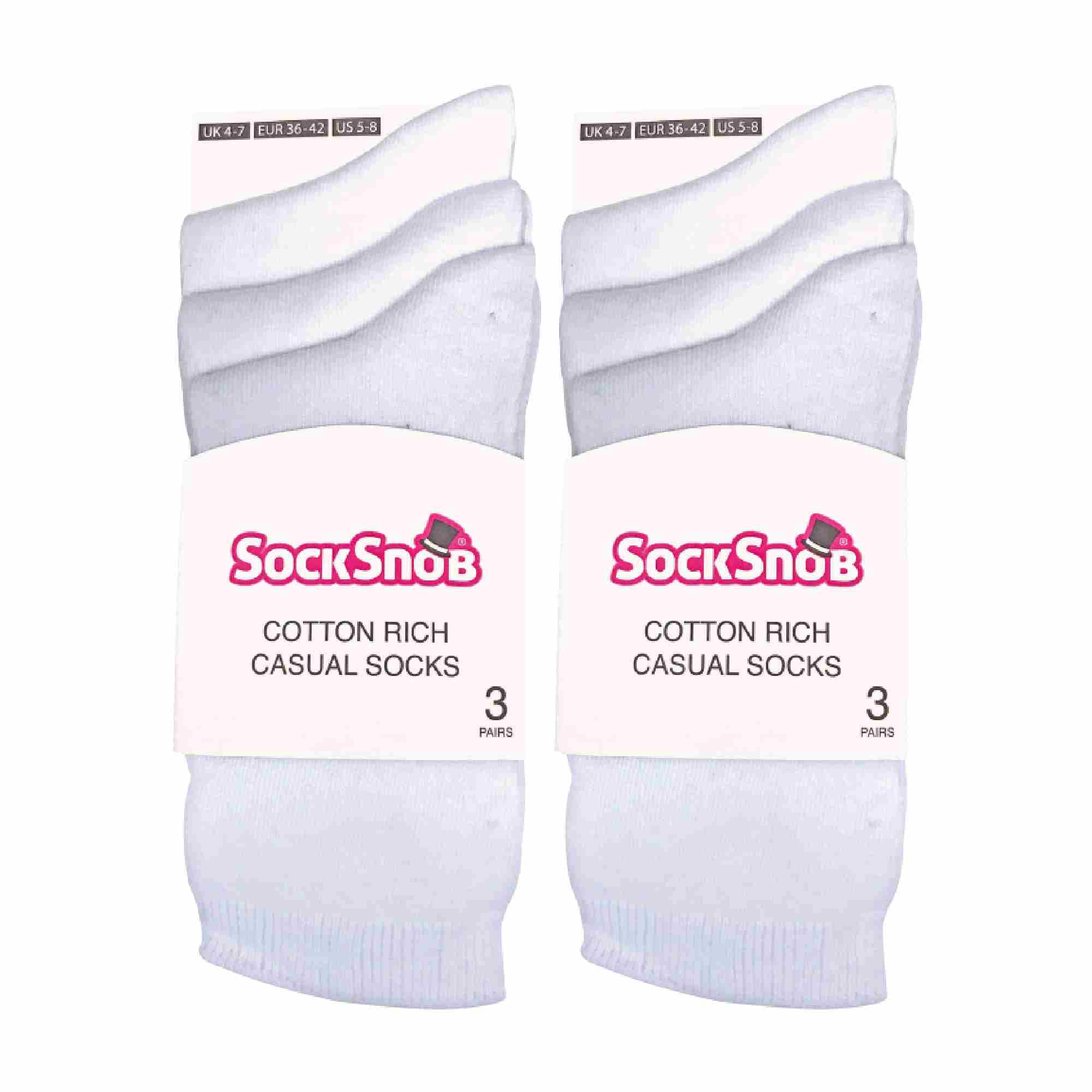 Ladies Plain Coloured Cotton Rich Dress Socks (Multipack Options) - Image 174