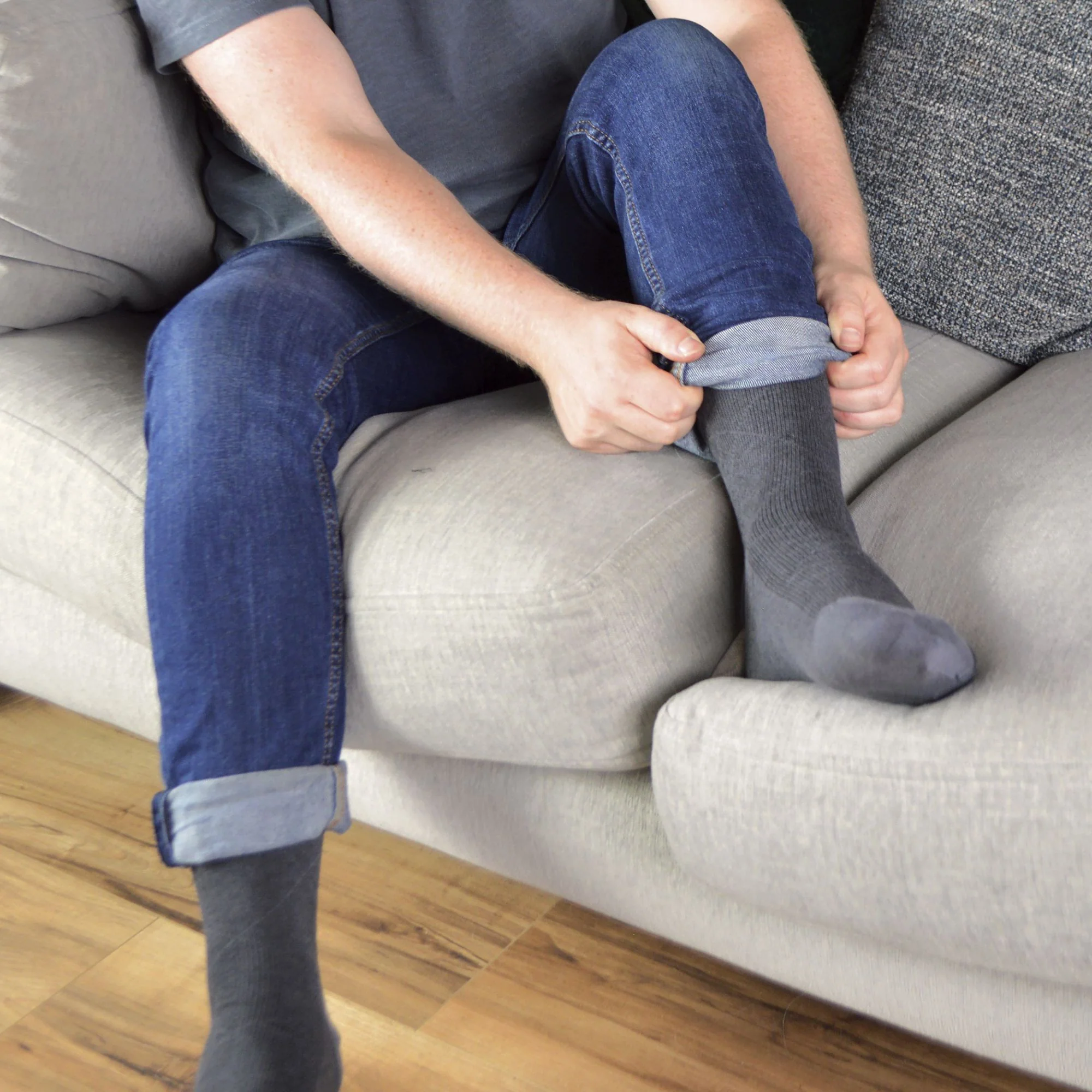 1 Pack Mens Luxury Breathable Bamboo Suit Dress Socks - Image 23
