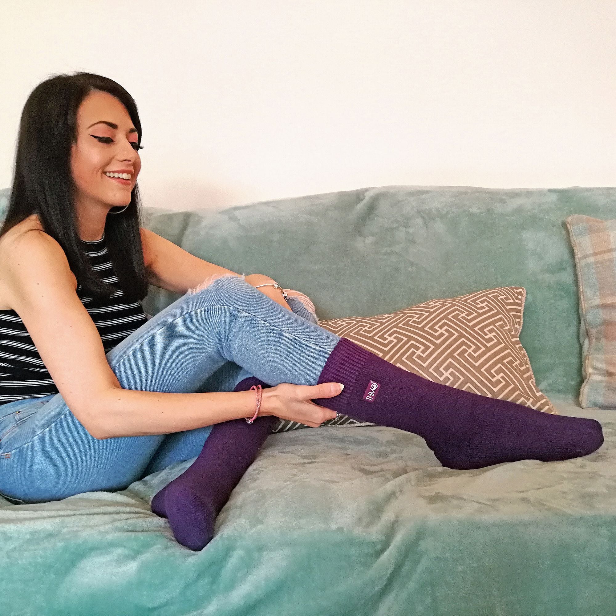 Ladies Thick Winter Thermal Socks with Seamless Toe (Multipack Options) - Image 3